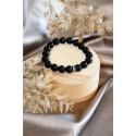 Bracelet Onyx Perles rondes 10 mm 