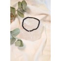 Bracelet Obsidienne Noire Perles rondes 4 mm 